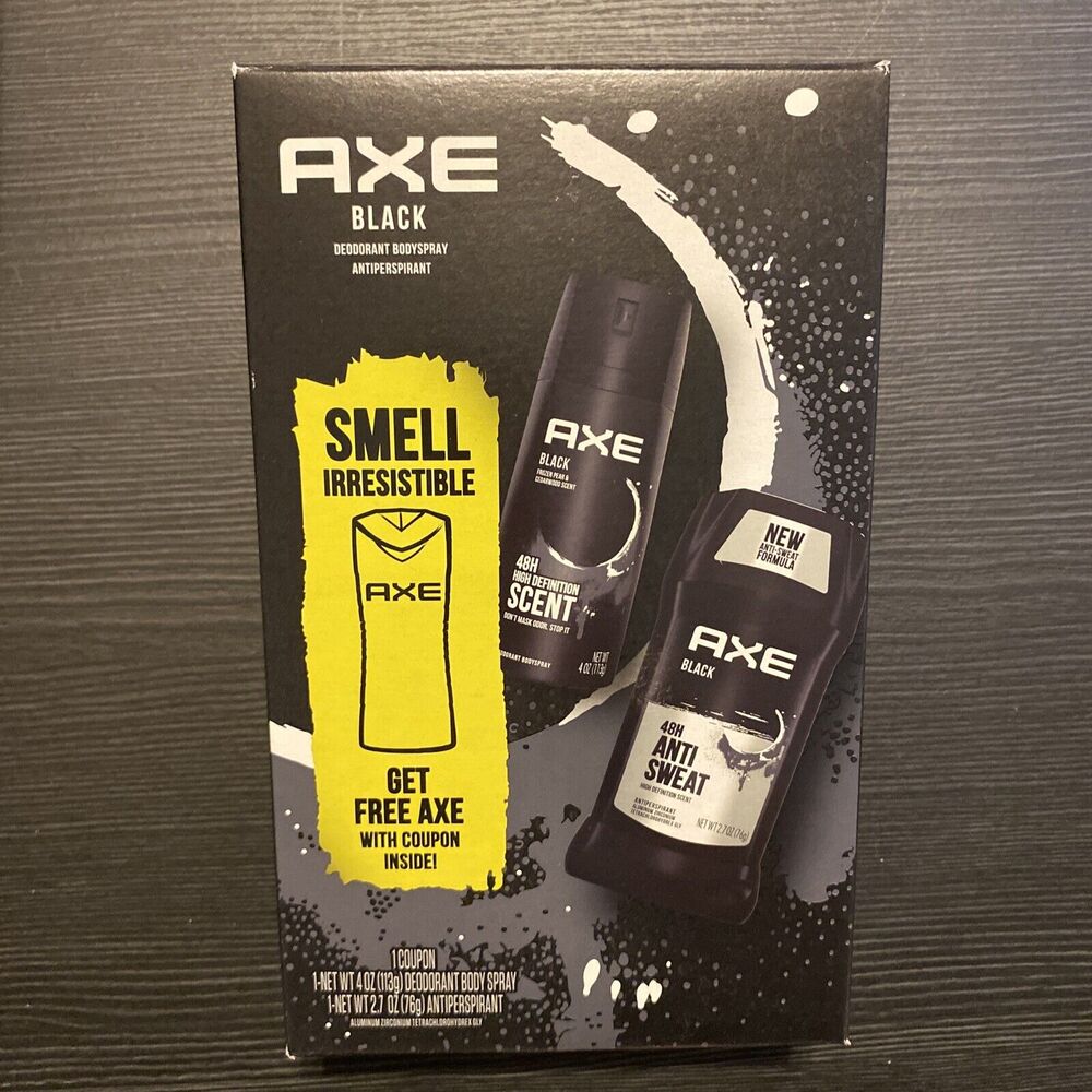 Axe Black Deodorant Body Spray Antiperspirant Box New